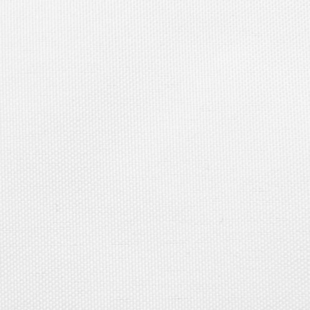 vidaXL Para-sol estilo vela tecido oxford retangular 5x6 m branco