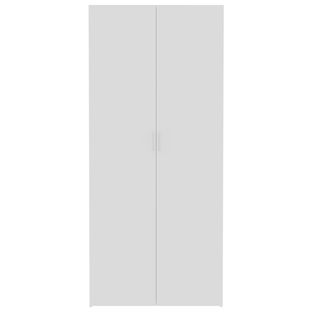 vidaXL Armário arrumação 80x35,5x180cm contrap. branco/carvalho sonoma