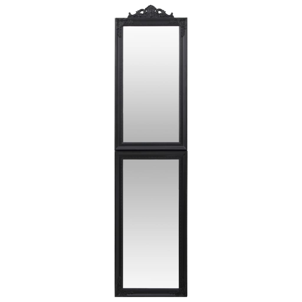 vidaXL Espelho de pé 50x200 cm preto