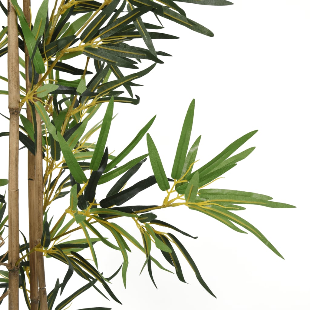 vidaXL Árvore de bambu artificial 368 folhas 80 cm verde