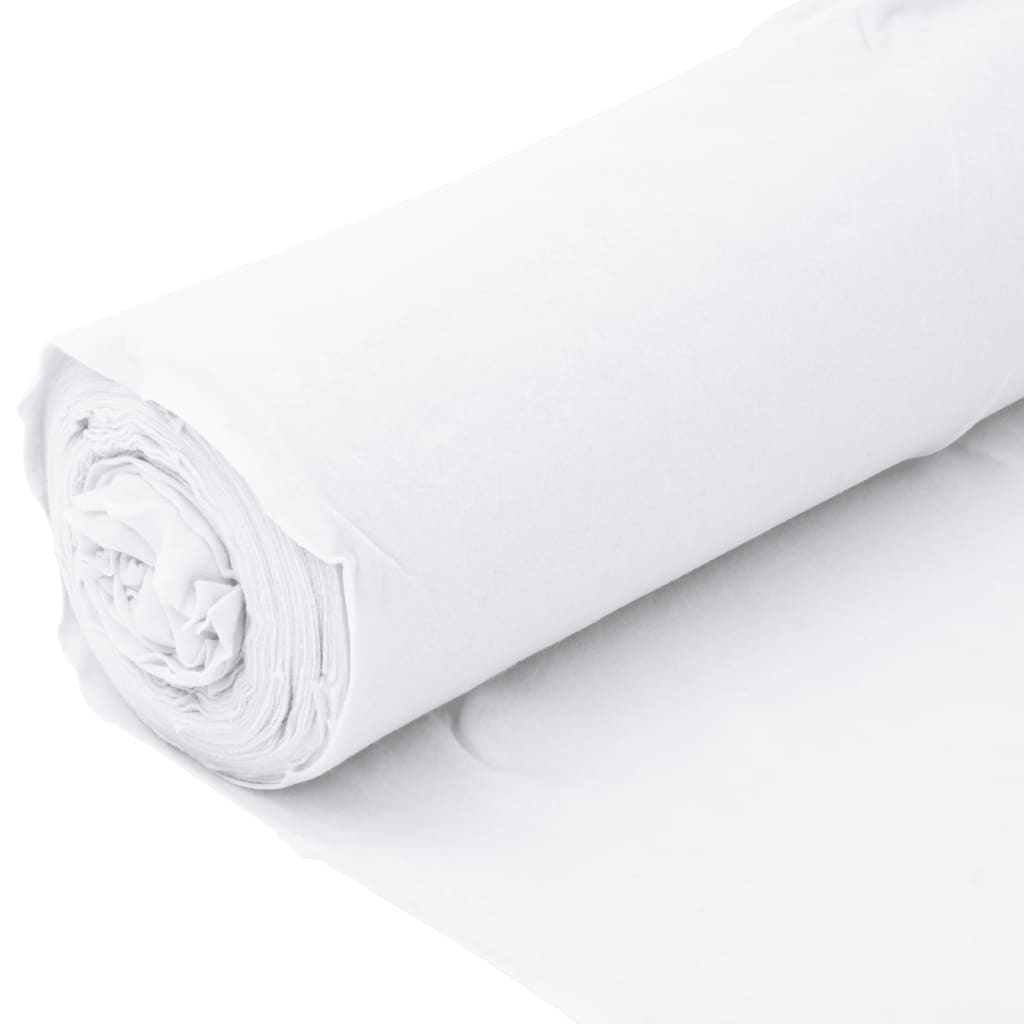 vidaXL Membrana de geotêxtil 1x150 m fibra de poliéster branco