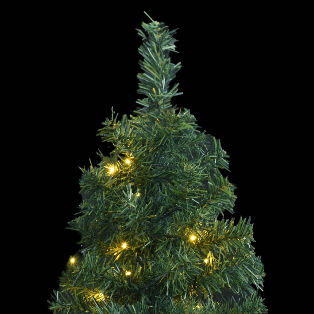vidaXL Árvore de Natal fina com 300 luzes LED 300 cm