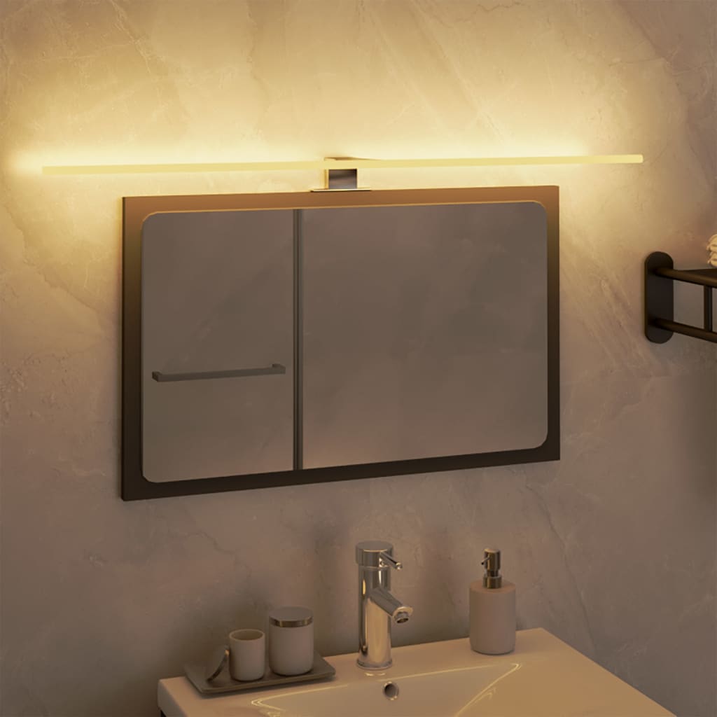 vidaXL Luz LED para espelho 7,5 W 3000 K 80 cm branco quente
