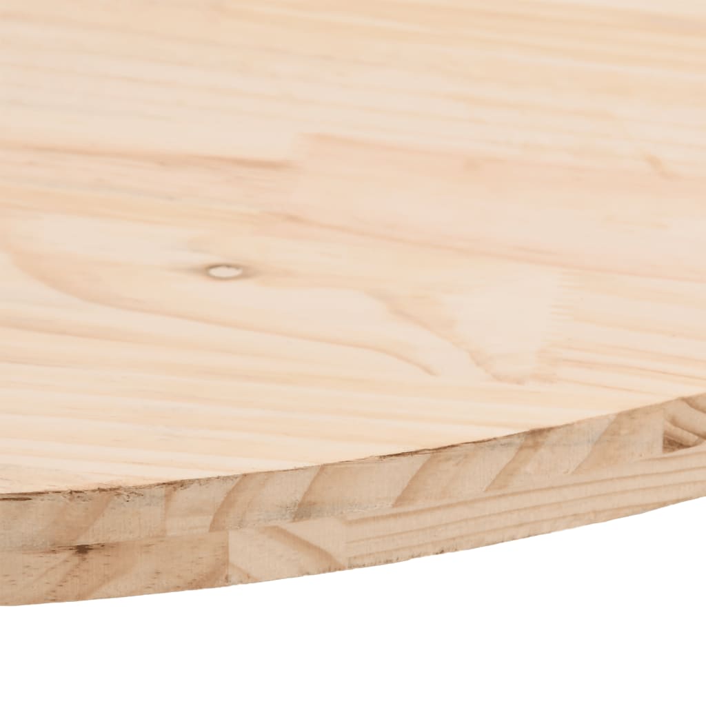 vidaXL Tampo de mesa oval 60x30x2,5 cm madeira de pinho maciça