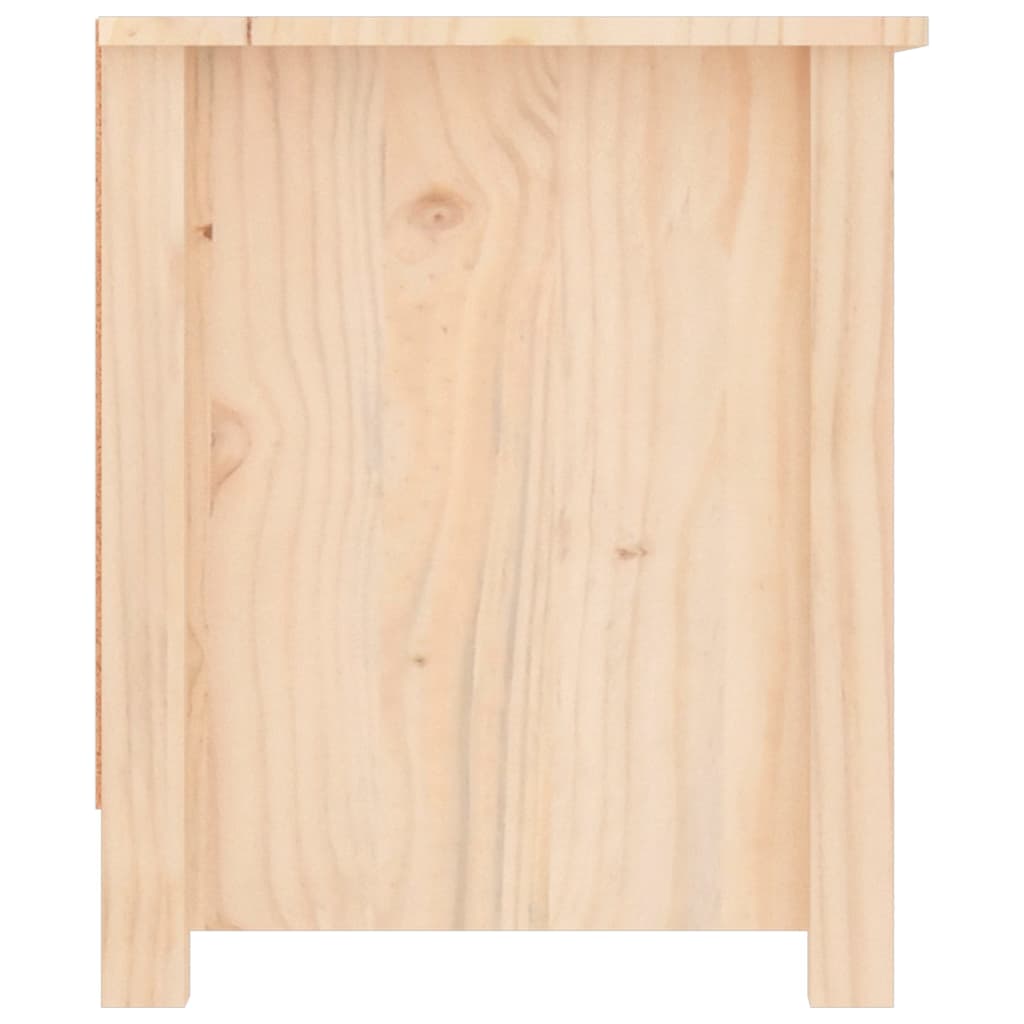 vidaXL Sapateira 110x38x45,5 cm madeira de pinho maciça