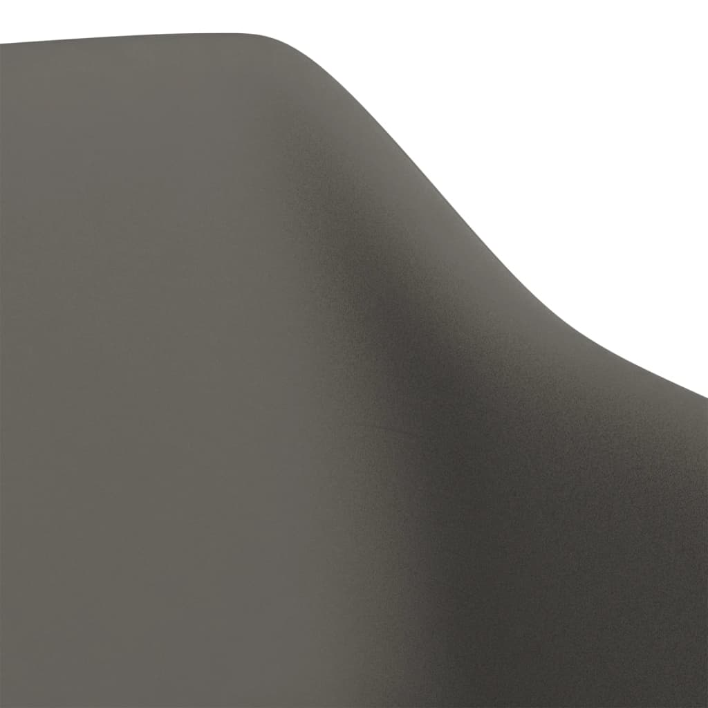 vidaXL Cadeiras de jantar giratórias 2 pcs veludo cinzento-escuro