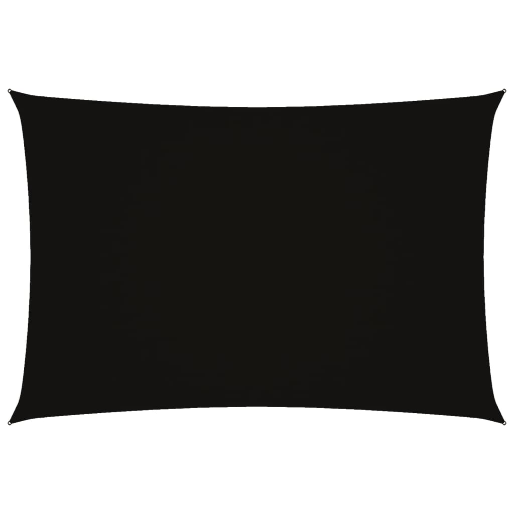 vidaXL Para-sol estilo vela tecido oxford retangular 2,5x4,5 m preto