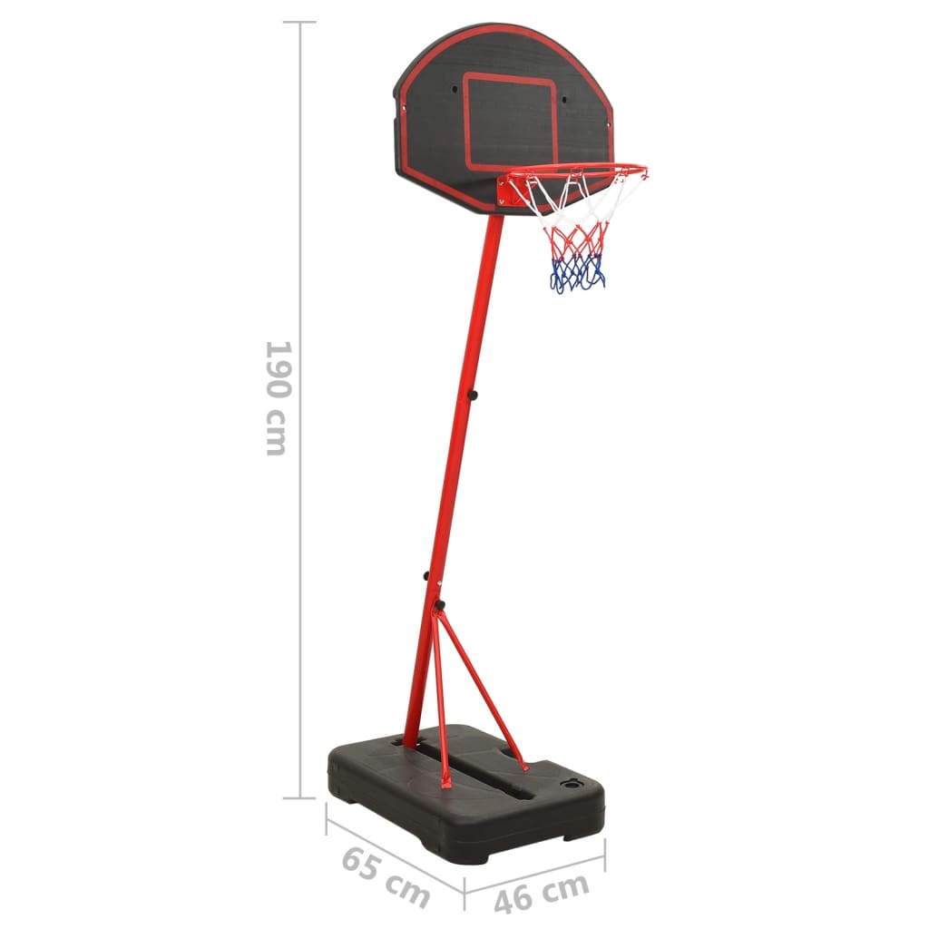 vidaXL Conjunto de basquetebol infantil ajustável 190 cm