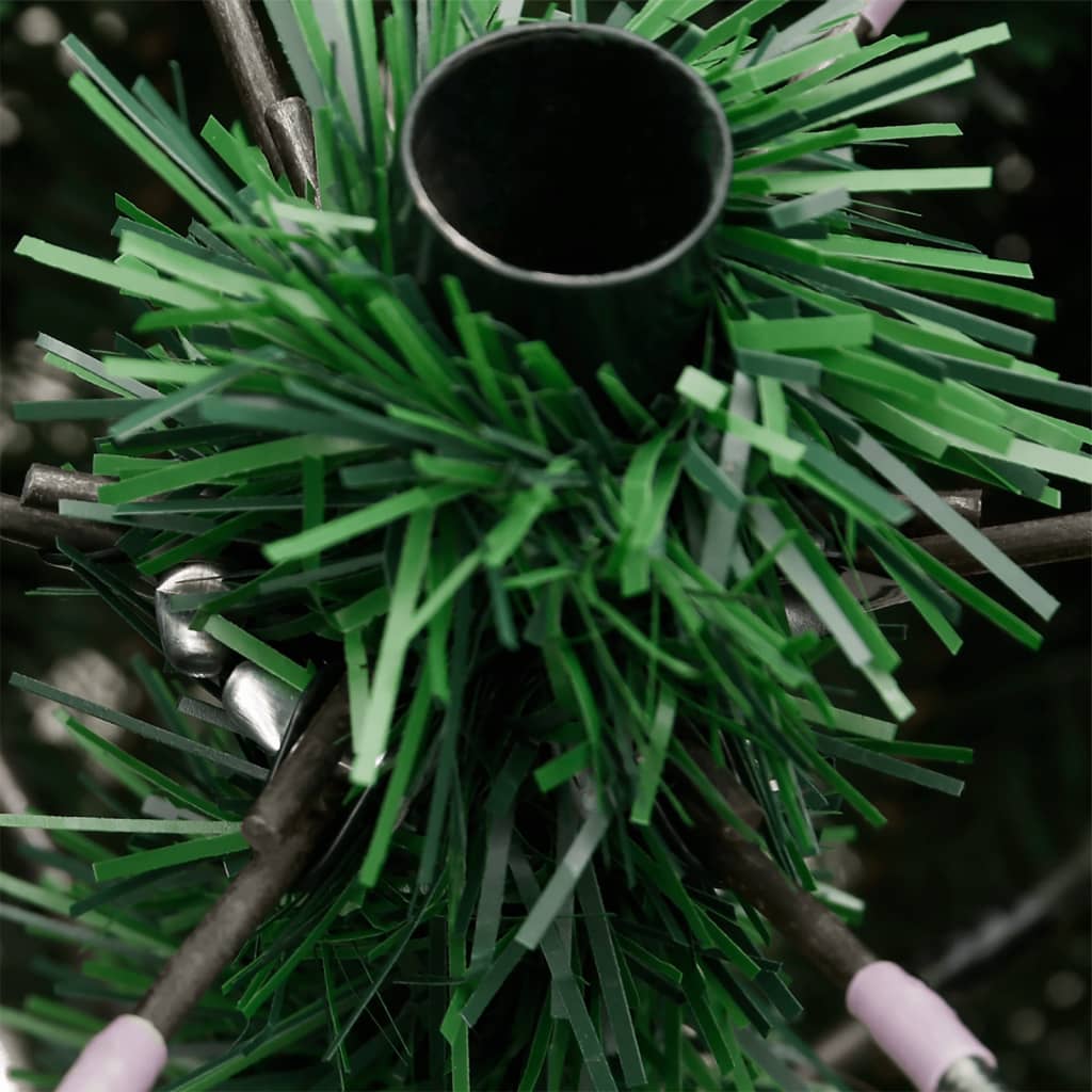 vidaXL Árvore de Natal artificial articulada com suporte 120 cm verde