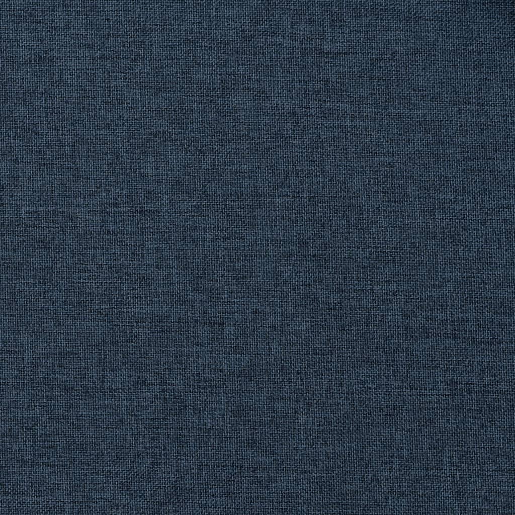vidaXL Cortinas opacas aspeto linho com ganchos 2 pcs 140x225 cm azul