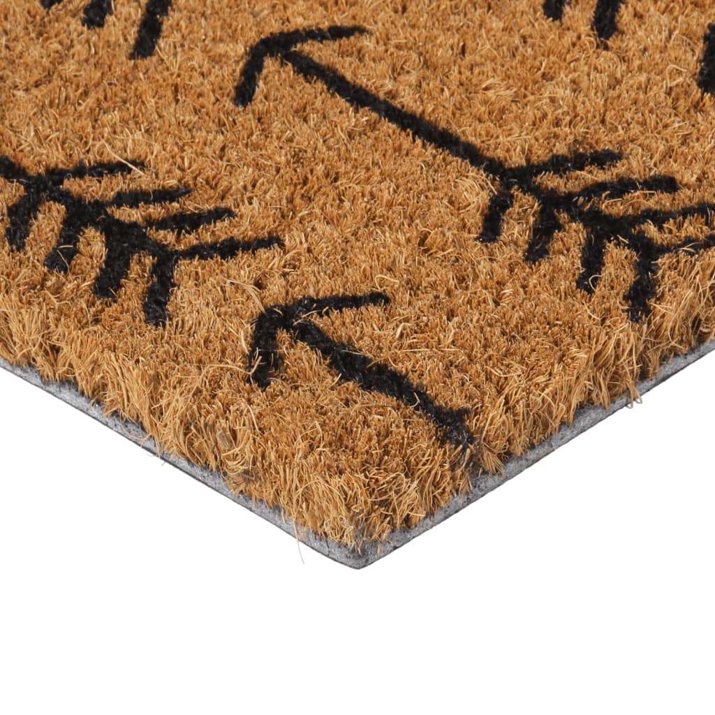 vidaXL Tapete de porta 40x60 cm fibra de coco tufada natural