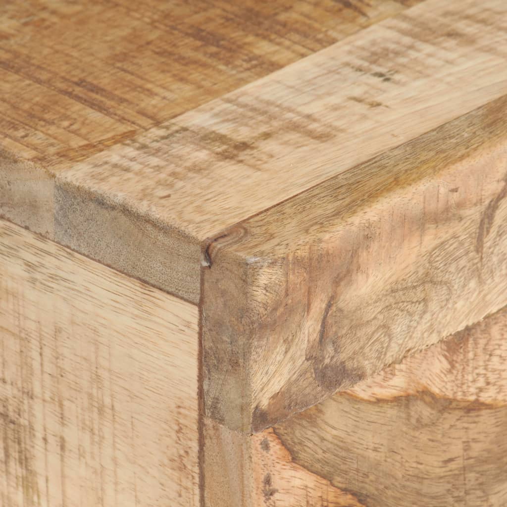 vidaXL Mesa de apoio 40x30x50 cm madeira de mangueira áspera maciça