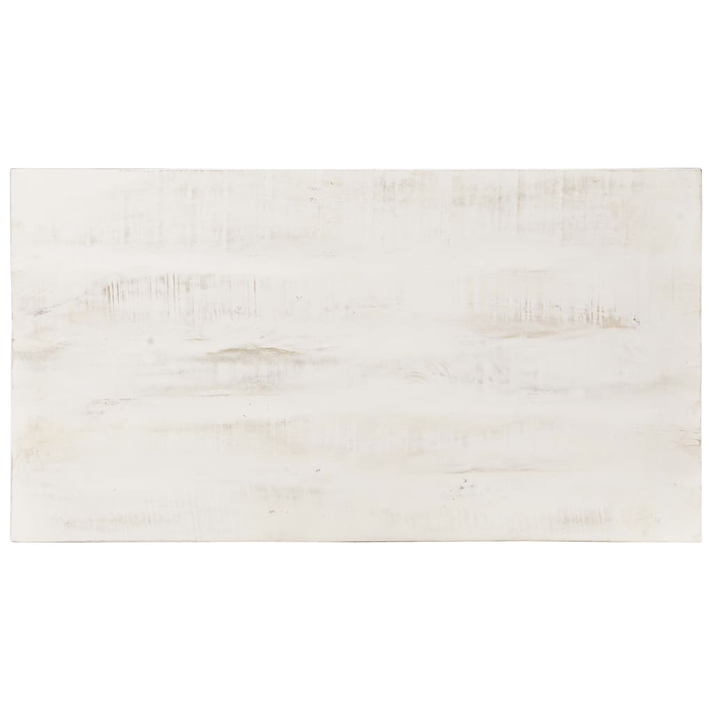 vidaXL Mesa de centro 110x60x45cm madeira de mangueira maciça branco