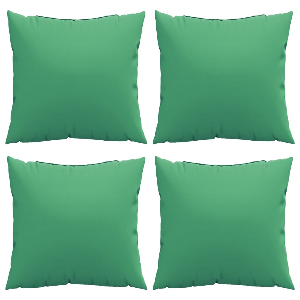 vidaXL Almofadas decorativas 4 pcs 50x50 cm tecido verde