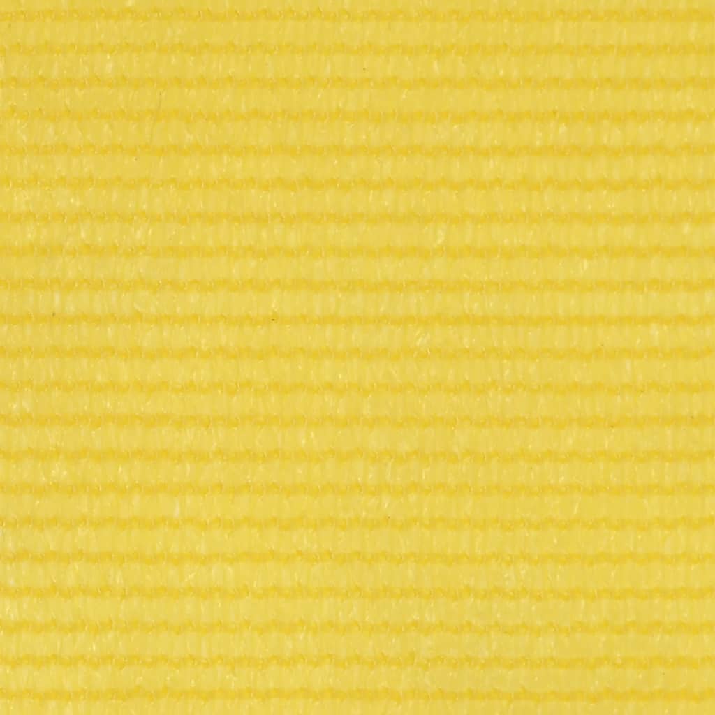 vidaXL Tela de varanda 120x600 cm PEAD amarelo