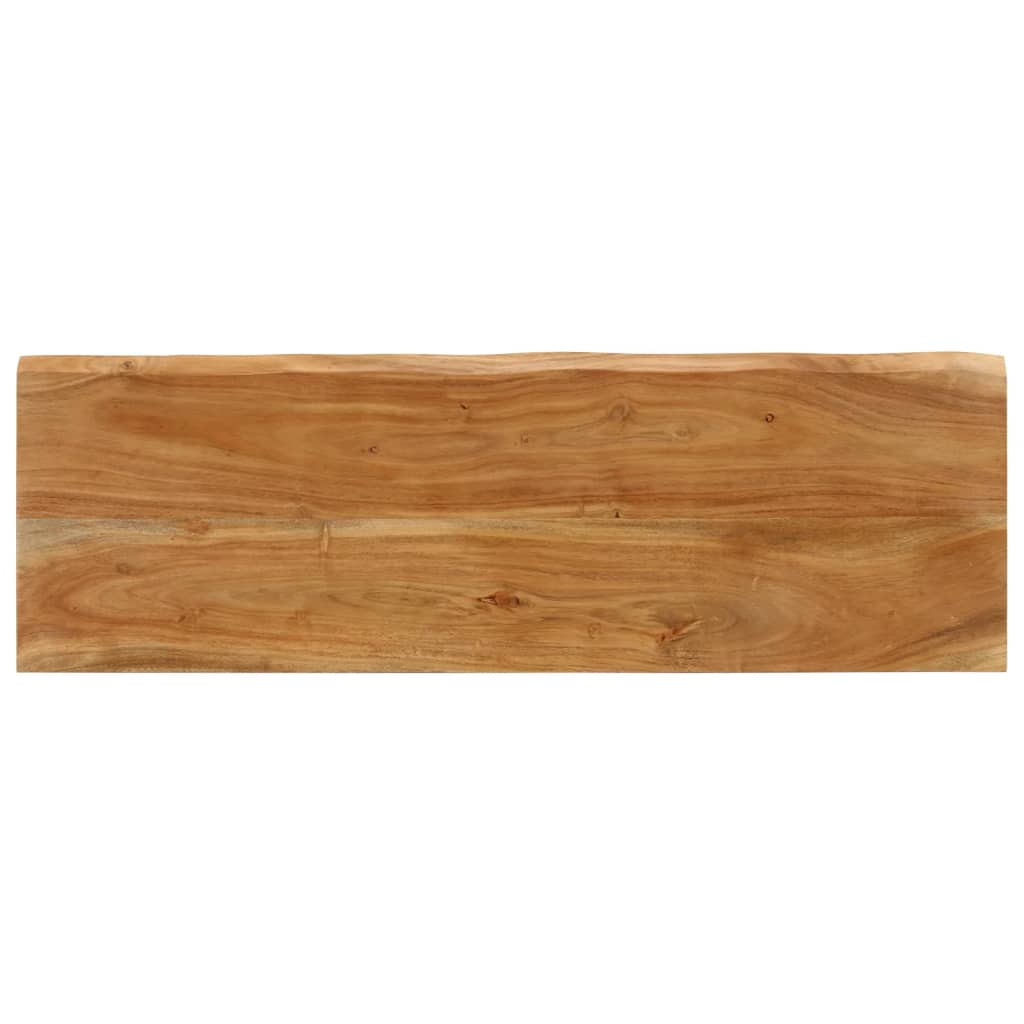 vidaXL Banco com bordas vivas 105 cm madeira de acácia maciça