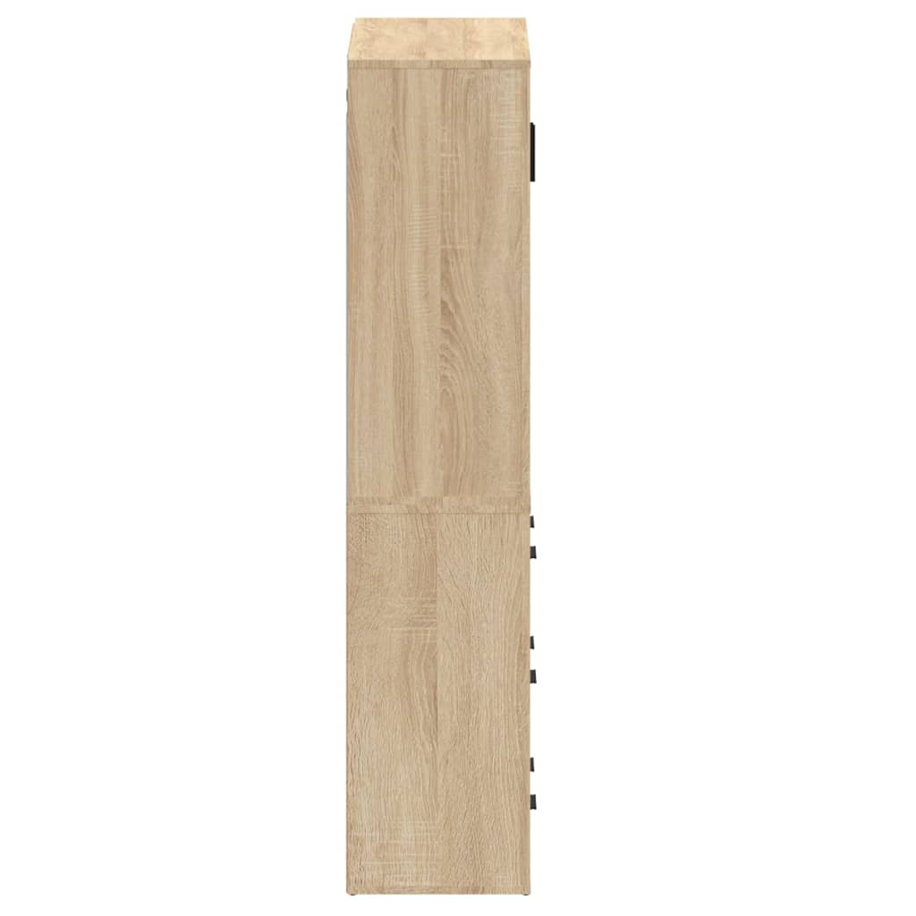vidaXL Armário alto derivados de madeira cor carvalho sonoma