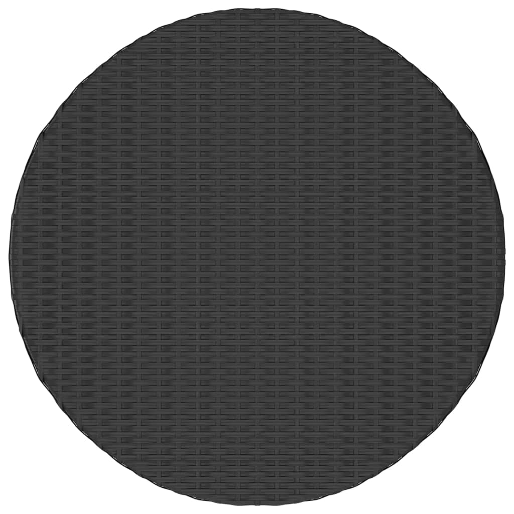 vidaXL Mesa de centro 68x68x30 cm vime PE preto