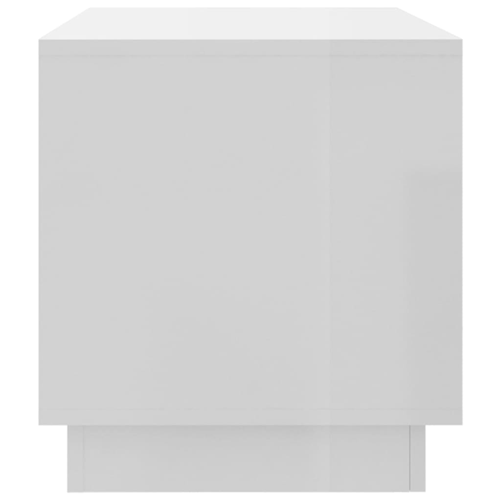 vidaXL Móvel de TV 102x41x44 cm aglomerado branco brilhante