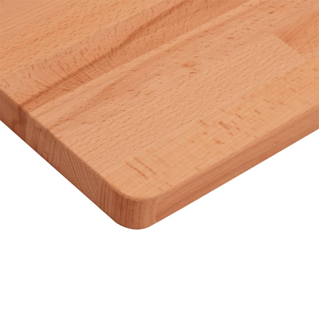 vidaXL Bancada para casa de banho 60x40x2,5 cm madeira de faia maciça