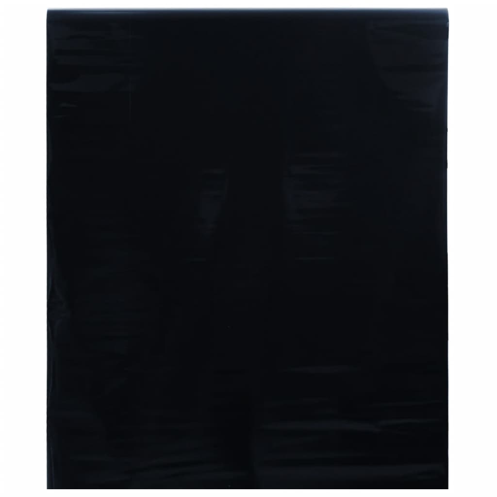 vidaXL Película para janela estática 45x2000 cm PVC preto fosco