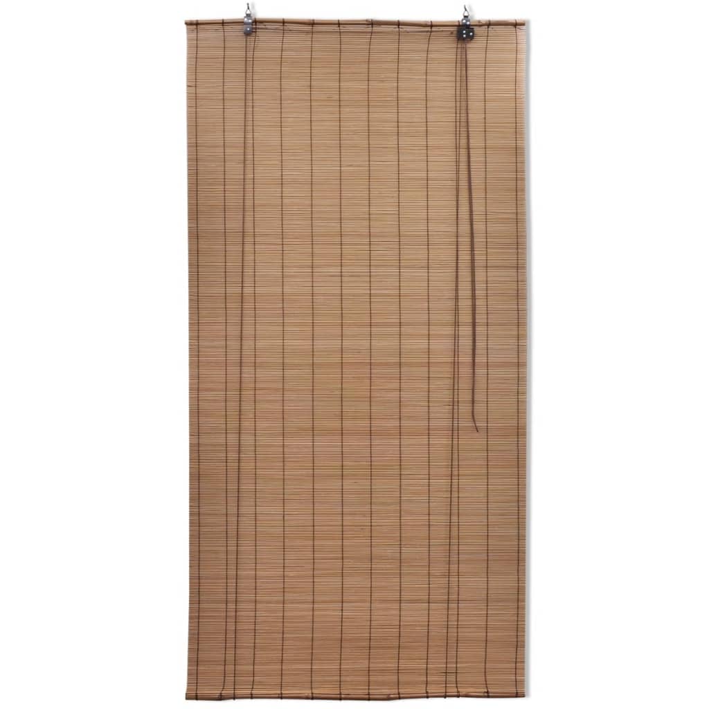 Estore de enrolar 80 x 160 cm bambu castanho