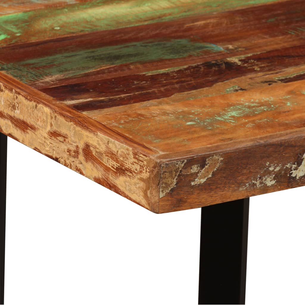 vidaXL Mesa de bar em madeira reciclada maciça 120x60x107 cm