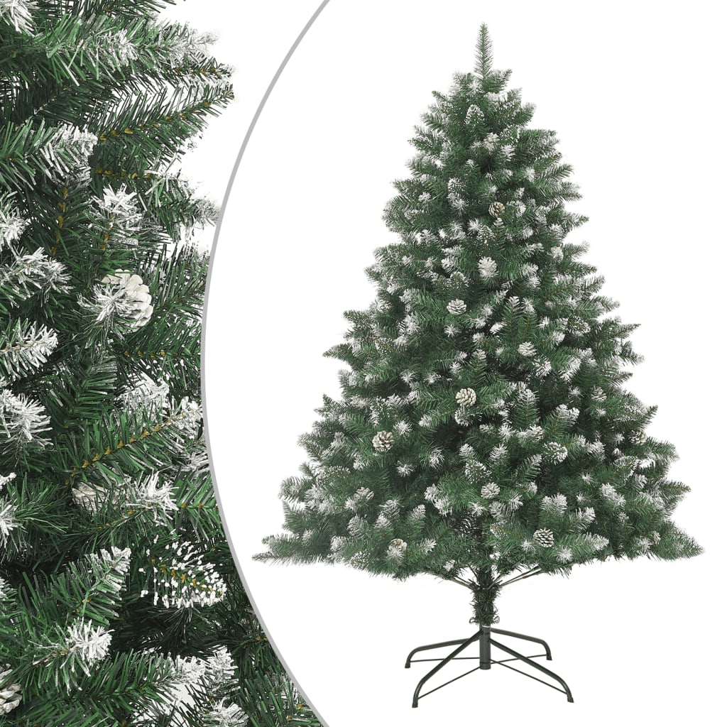 vidaXL Árvore de Natal artificial com suporte 240 cm PVC