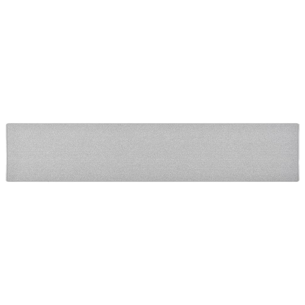 vidaXL Tapete/passadeira 80x400 cm cinzento-claro