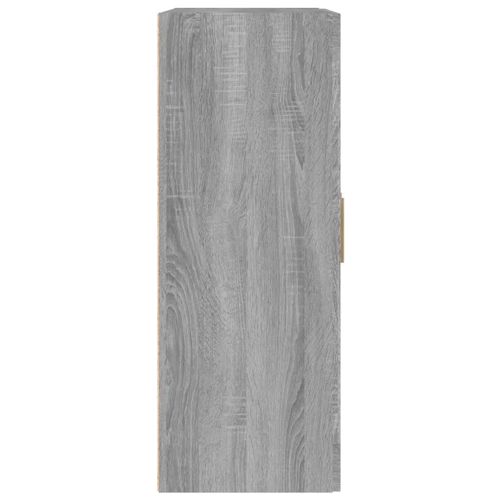 vidaXL Armário parede 69,5x32,5x90 cm madeira processada sonoma cinza