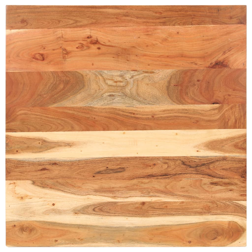 vidaXL Mesa de bistrô quadrada 80x80x75 cm madeira de acácia maciça