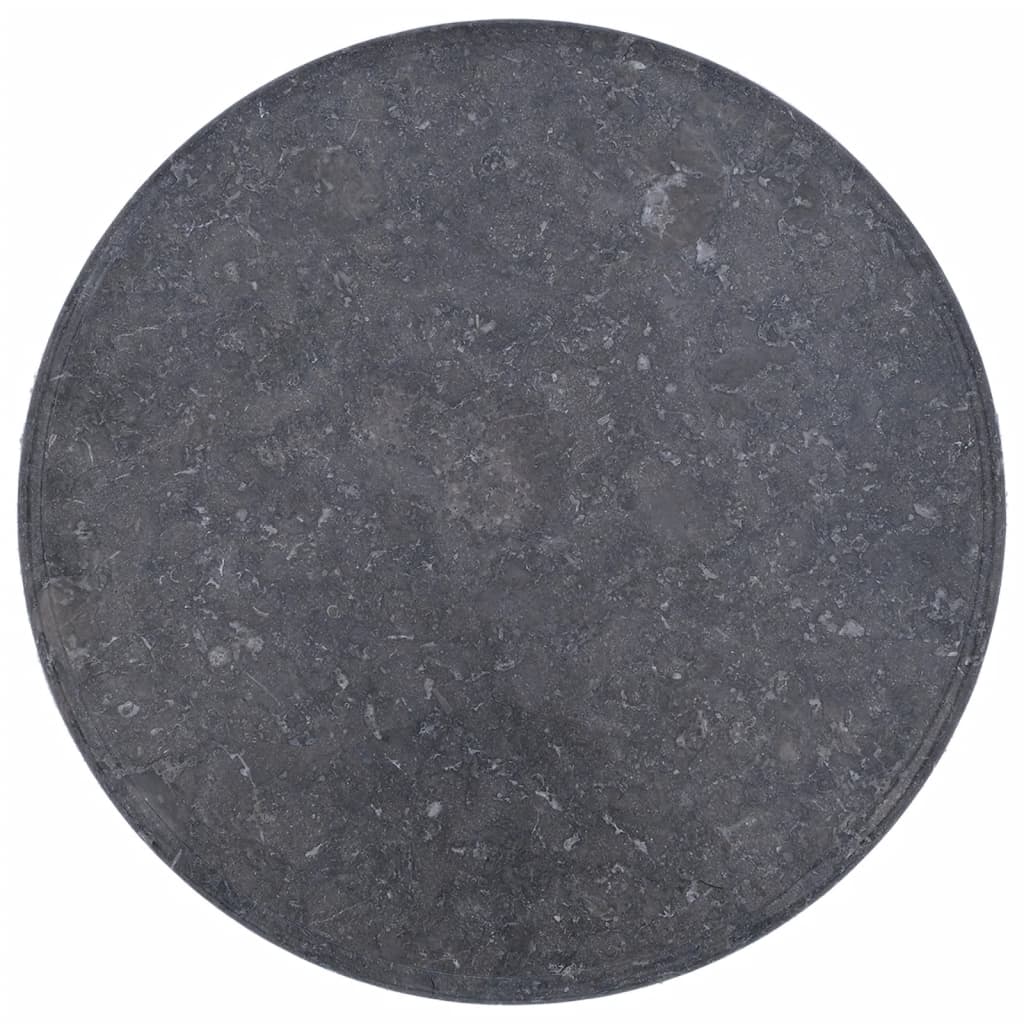 vidaXL Tampo de mesa Ø60x2,5 cm mármore cinzento