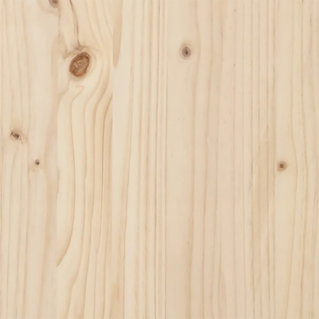 vidaXL Cama alta com secretária 75x190 cm madeira de pinho maciça