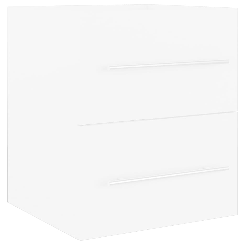 vidaXL Armário de lavatório 41x38,5x48 cm contraplacado branco