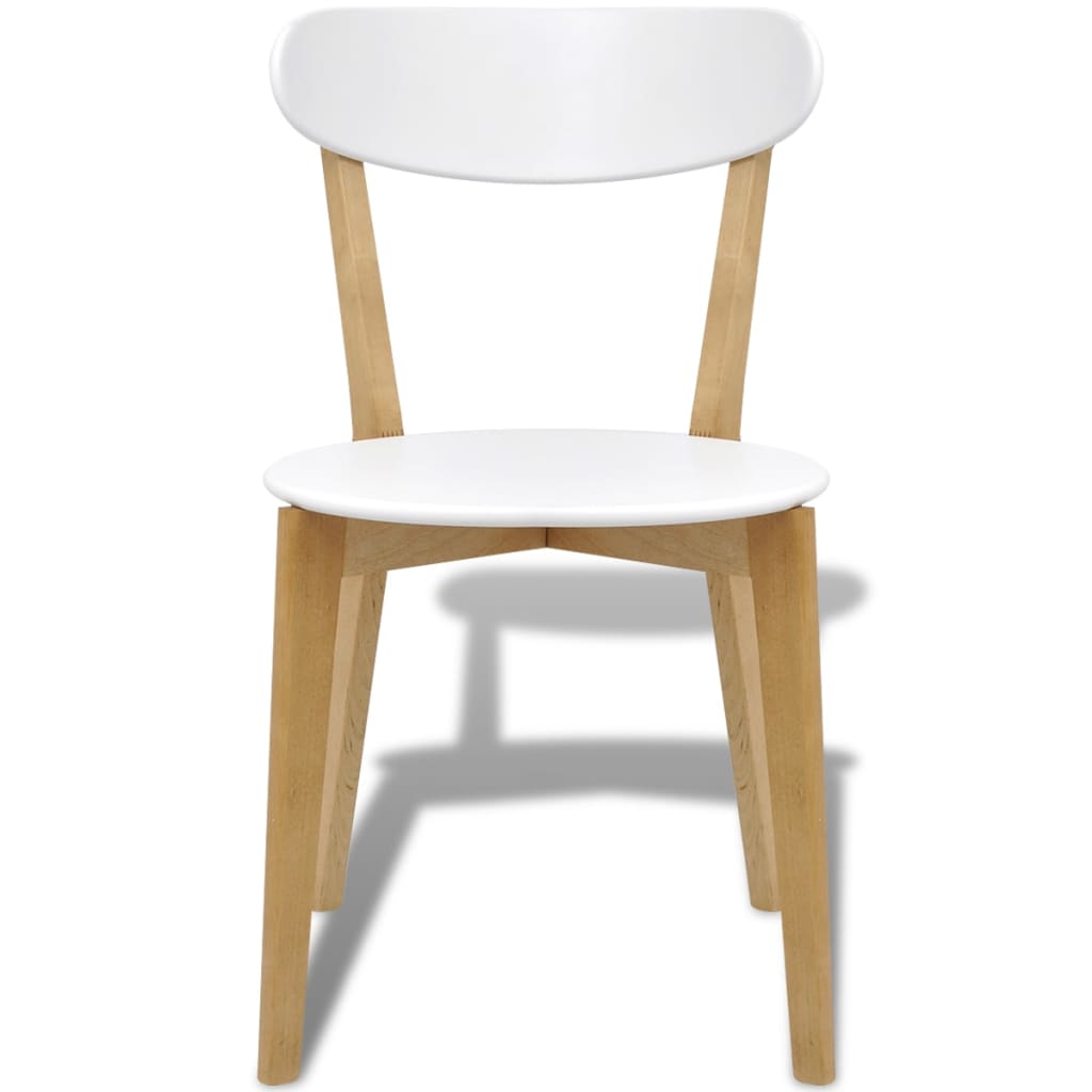 vidaXL Cadeiras de jantar MDF e madeira de bétula 4 pcs