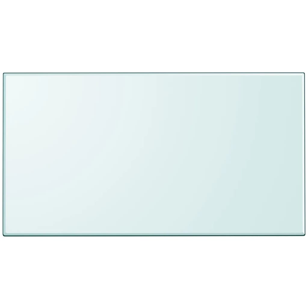 vidaXL Tampo de mesa em vidro temperado, retangular, 1200x650 mm