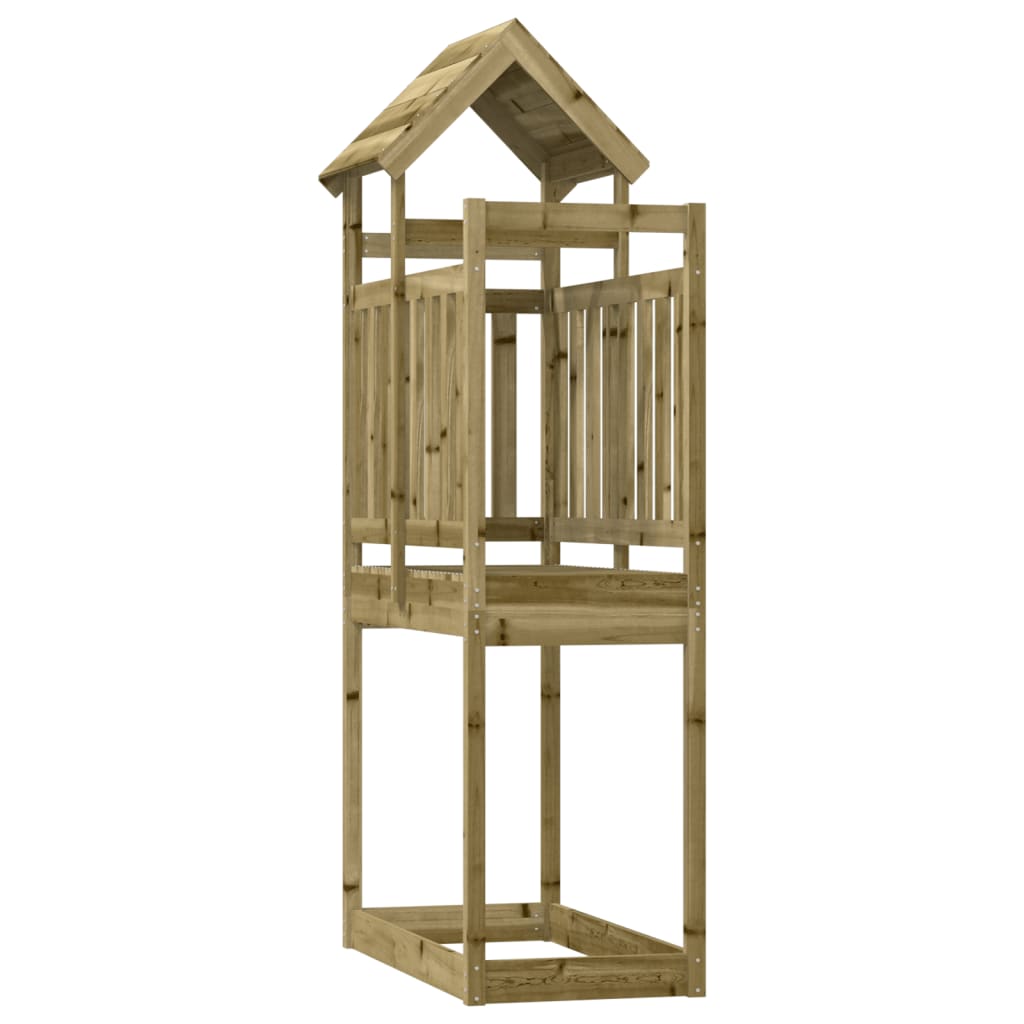 vidaXL Torre de brincar 52,5x110,5x214 cm madeira de pinho impregnada