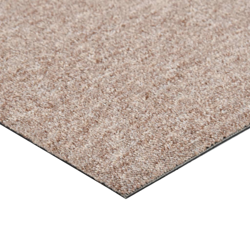 vidaXL Ladrilhos carpete para pisos 20 pcs 5 m² 50x50 cm bege