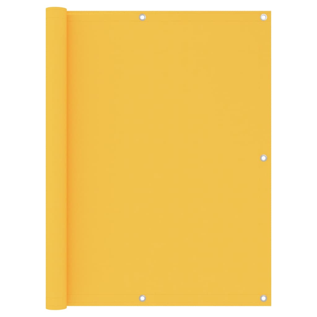 vidaXL Tela de varanda 120x400 cm tecido Oxford amarelo