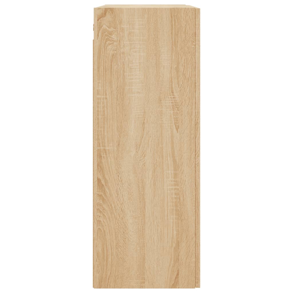 vidaXL Móveis de parede 2 pcs derivados de madeira carvalho sonoma