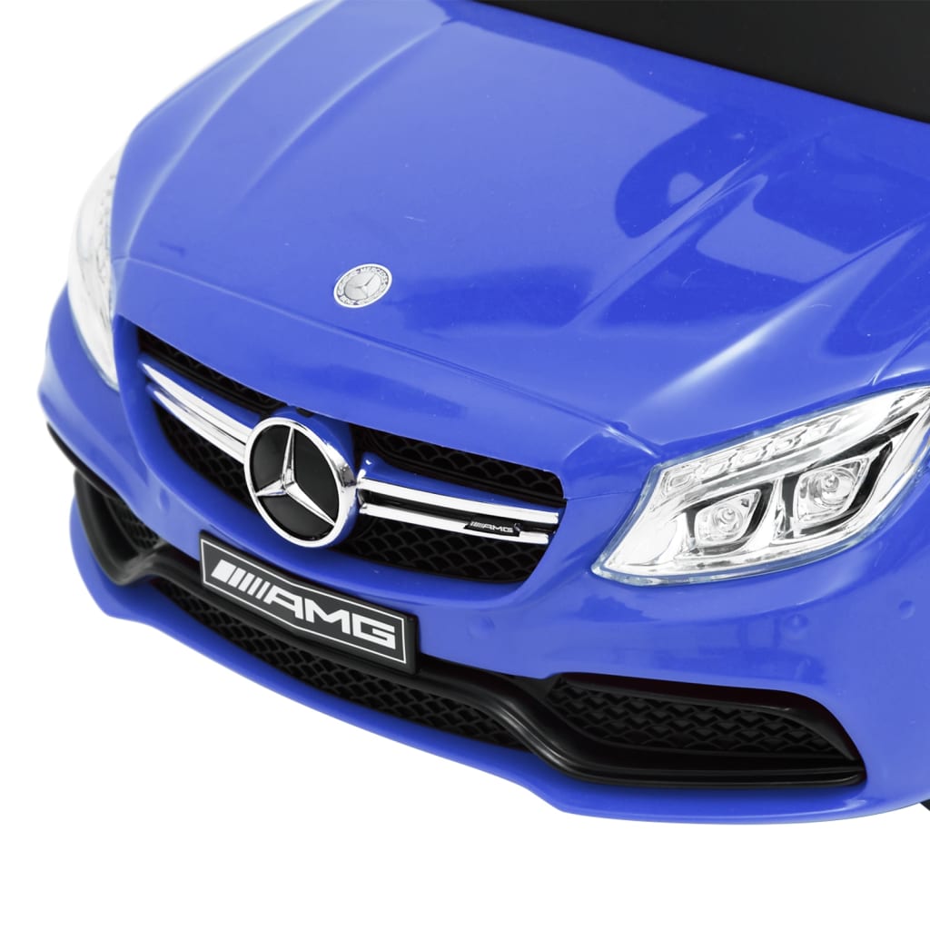 vidaXL Andador carro Mercedes Benz C63 azul