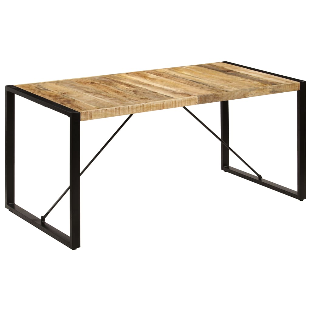 vidaXL Mesa de jantar 160x80x75 cm madeira de mangueira maciça