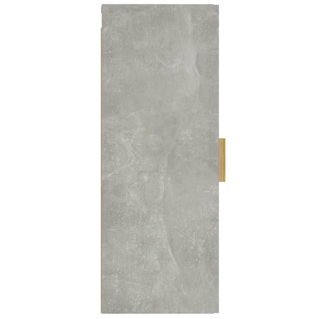 vidaXL Armário parede 34,5x34x90 cm madeira processada cinza cimento