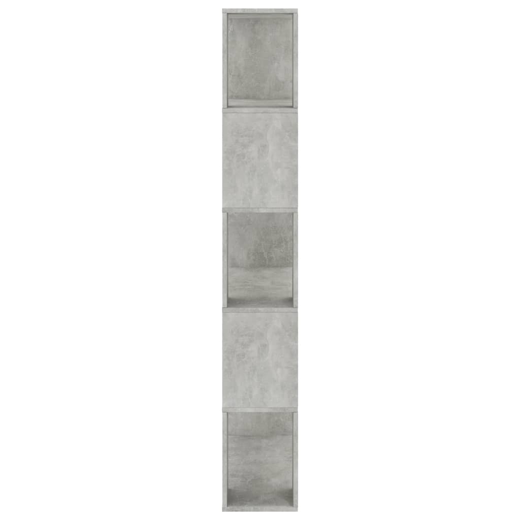 vidaXL Estante/divisória 80x24x159 cm contraplacado cinzento cimento