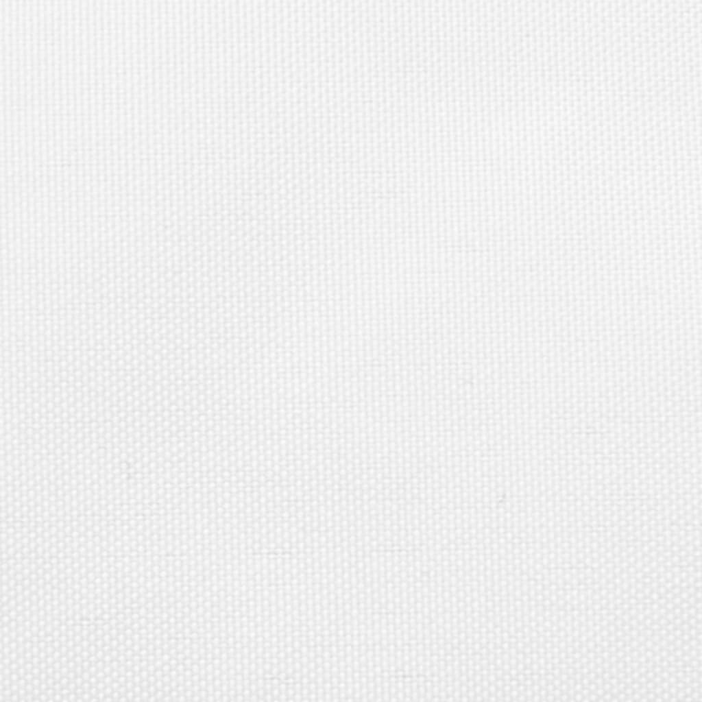 vidaXL Para-sol estilo vela tecido oxford triangular 4x5x6,4 m branco