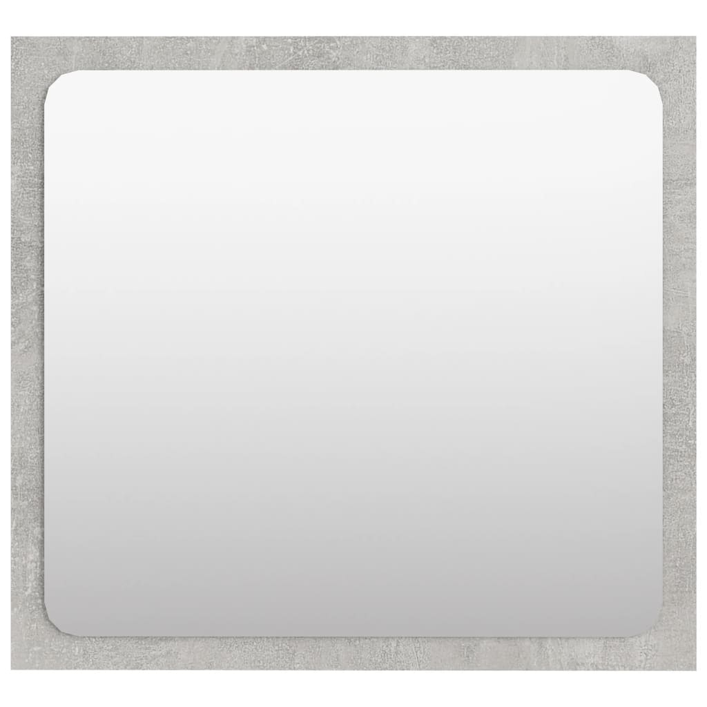 vidaXL Espelho de casa de banho 40x1,5x37 cm contrapl. cinza cimento