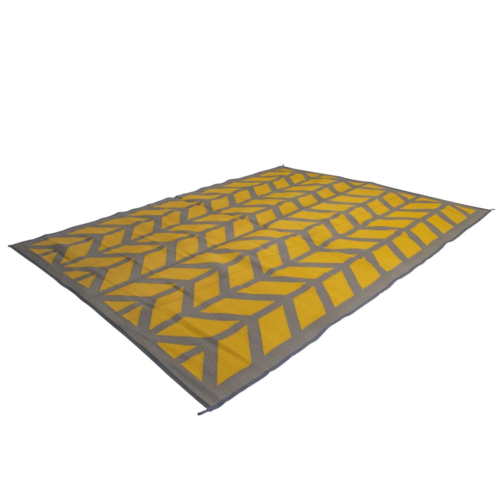 Bo-Camp Tapete de exterior Chill mat Flaxton 2,7x3,5 m XL amarelo ocre
