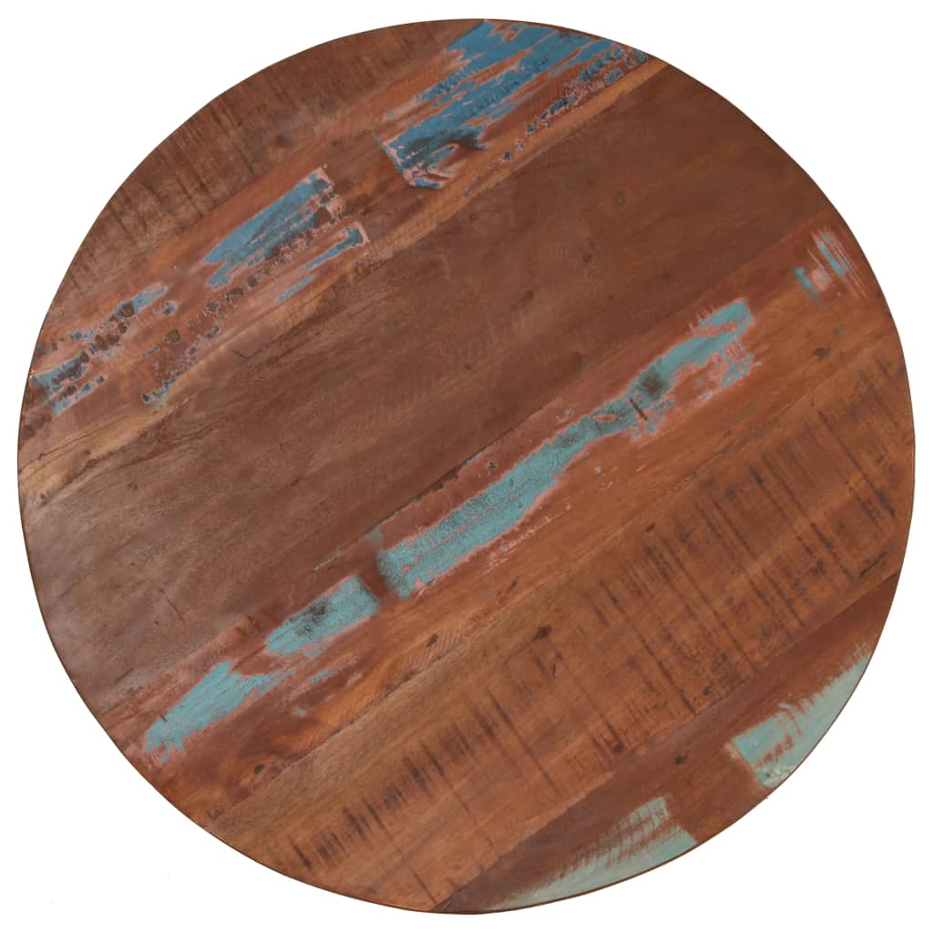 vidaXL Mesa de bar em madeira recuperada maciça 75x(76-110) cm
