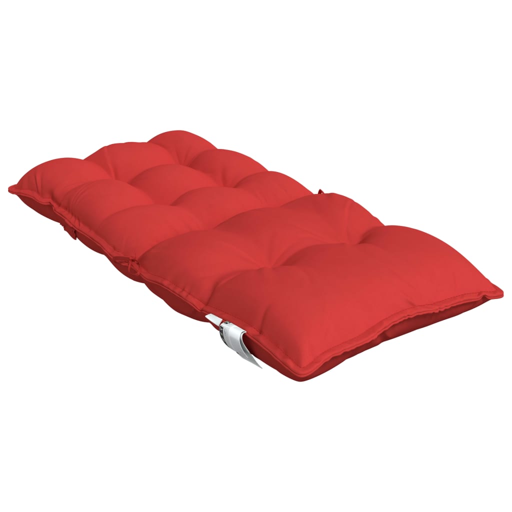 vidaXL Almofadões cadeira encosto baixo 2 pcs tecido oxford vermelho
