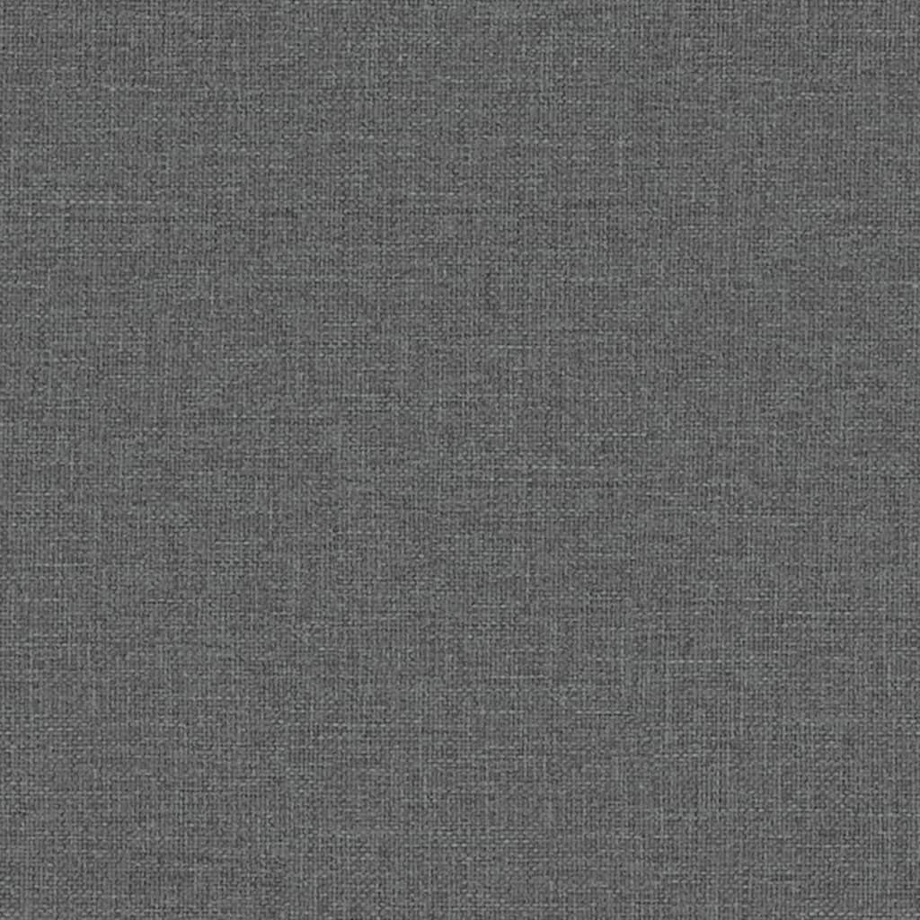 vidaXL Cadeira de jantar 54x56x96,5 cm tecido cinzento-escuro